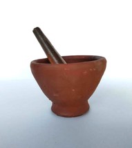 ThaiTerracottamortar and pestle.Perfect for modern &amp; kitchens.Durable,af... - $14.85