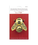 Michael Healy 4-in Polished Brass Bumble Bee Door Knocker - £50.96 GBP