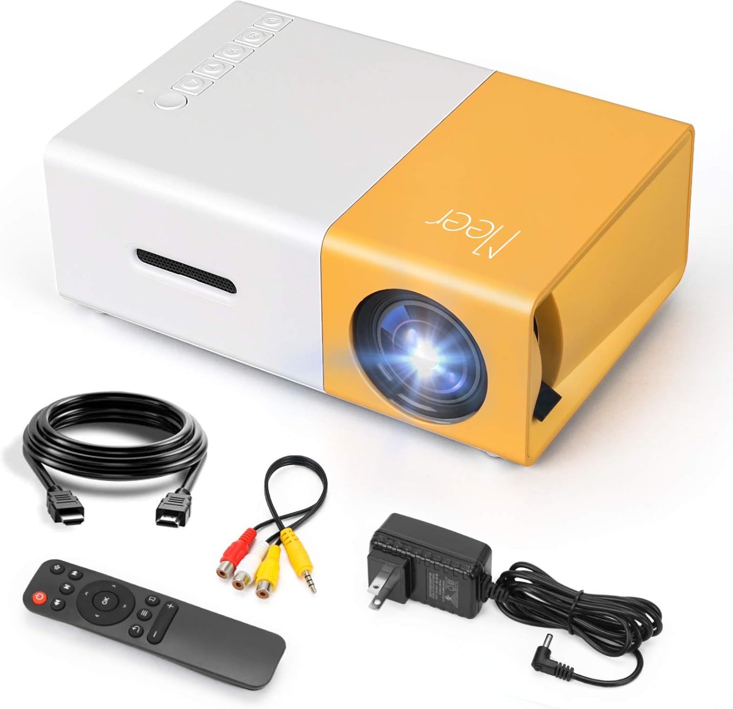 Meer Mini Projector, Portable Movie Projector, Smart Home Projector, Neat - $47.94