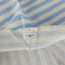 Gerber Flannel Receiving Blanket White Blue Stripe Baby Boy 30x30&quot;  Cotton  - £13.44 GBP
