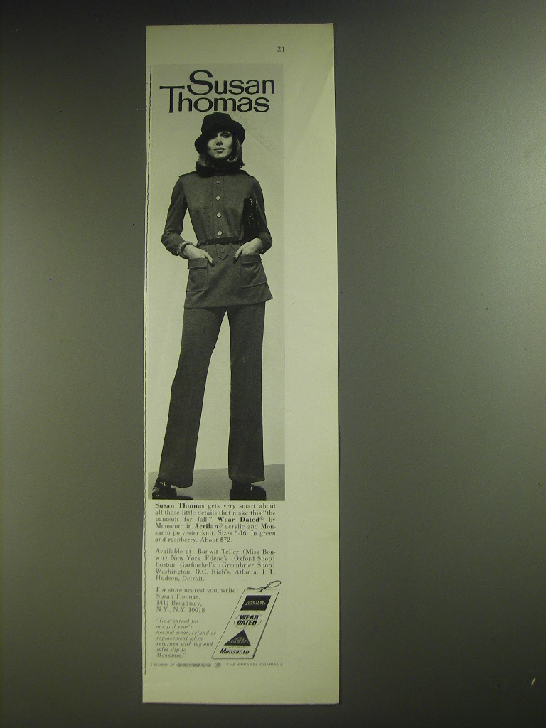 Primary image for 1974 Susan Thomas Pantsuit Advertisement