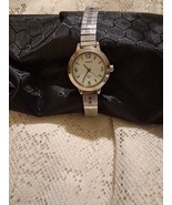 Timex Carriage Ladies Stainless Steel Stretch Watch New Battery - $15.00
