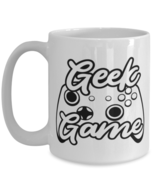 Geek game , white Coffee Mug, Coffee Cup 15oz. Model 60075  - £17.52 GBP