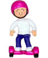 Riding a board Female Personalized Christmas Ornament - $19.95
