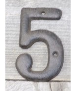 Rustic BROWN Cast Iron Metal House Numbers Street Address # Phone Number... - $111.29 MXN
