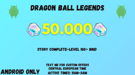 Dragon Ball Legends 50000 Diamonds ANDROID ONLY-show original titleOrigi... - £22.53 GBP