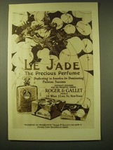 1924 Roger &amp; Gallet Le Jade Perfume Ad - Le Jade the Precious Perfume - £14.50 GBP