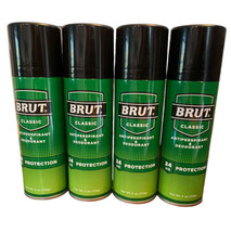 4 Cans Brut Classic Scent Spray DEODORANT Anti-perspirant 4 Oz Exp 10/2024 - £19.95 GBP