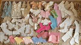 55 Pc Mixed Lot Vintage Yokes Collars Cuffs 1920-1960 - $1,109.09 MXN