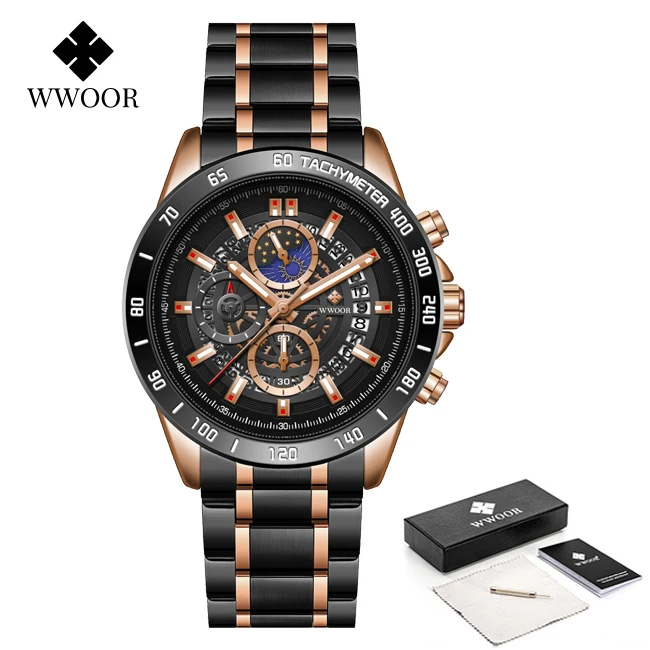 Fashion Mens Watch Luxury Automatic Date Quartz Watch Stainless Steel 30ATM Wate - £38.32 GBP