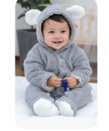 Newborn Baby Romper Jumpsuit Boy Girl Hooded Bodysuit ( 6 Months -26in) - $23.04 CAD