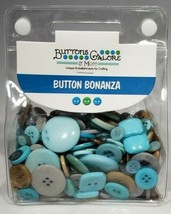 Ocean Tide Blue Turquoise Button Bonanza Buttons Galore - £9.44 GBP