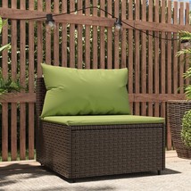  Patio Middle Sofa Brown PE rattan Medium Adjustable Feet - $2,738.03 MXN