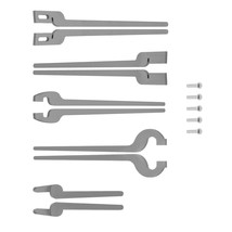 5 Types of Rapid Tongs Bundle Set with Rivets DIY For Beginner or Blacksmith NEW - £36.09 GBP