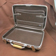 Vintage Escort American Tourister Briefcase Size Hard Shell Brown Luggage - £23.17 GBP