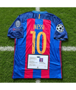 Lionel Messi Printed Signed Barcelona 2016-17 Home Shirt Jersey - COA - $96.68