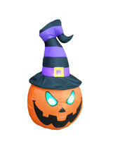 Halloween Inflatable Lighted Witch Pumpkin Indoor Outdoor Yard Decoratio... - $364.20 MXN