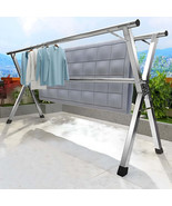 SOGA 2.0m Portable Standing Clothes Drying Rack Foldable Space-Saving La... - $94.50