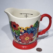 The Pioneer Woman Dazzling Dahlias Stoneware 4 Cup Measuring Cup - £9.55 GBP