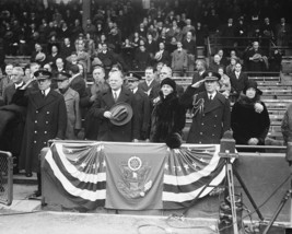 President Herbert Hoover at 1930 Marine-Coast Guard football game Photo ... - $8.81+