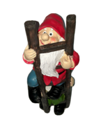 Design Toscano Dwarfs Climbing Ladder Gnome Figurines Garden Decor Hand ... - $847.25 MXN