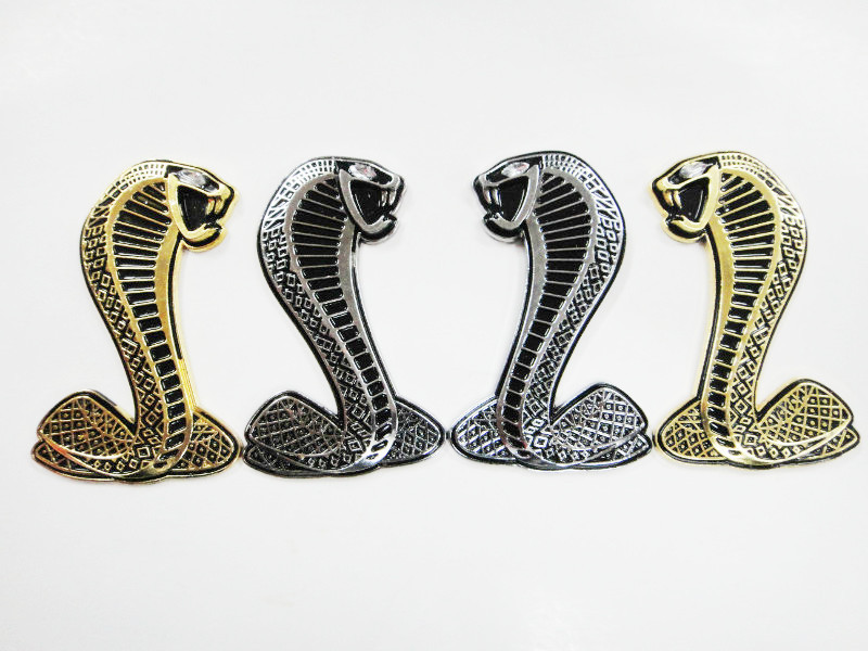 Suitable For Car Cobra Metal Car Sticker Ford Mustang Car  Motorcycle Modified 3