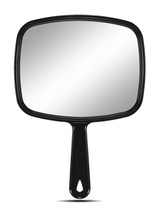 OMIRO Hand Mirror, All Black Handheld Mirror with Handle, 6.6&quot; W x 9.3&quot; L - $364.00 MXN
