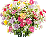 Artificial Silk Wild Flowers Faux Floral 4 Bundles 20 Branches for Outdo... - $26.96