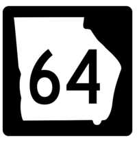 Georgia State Route 64 Sticker R3610 Highway Sign - $1.45+
