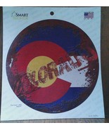 Colorado Stamped Flag 6&quot; Circle Decal Sticker - €8,68 EUR