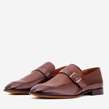 The Marquez Tan Baby Buffalo & Deer Leather Loafer Men Shoe image 2