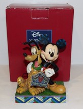 Disney Traditions Jim Shore 4048656 Best Pals Mickey Mouse Pluto Figurine In Box - £43.65 GBP