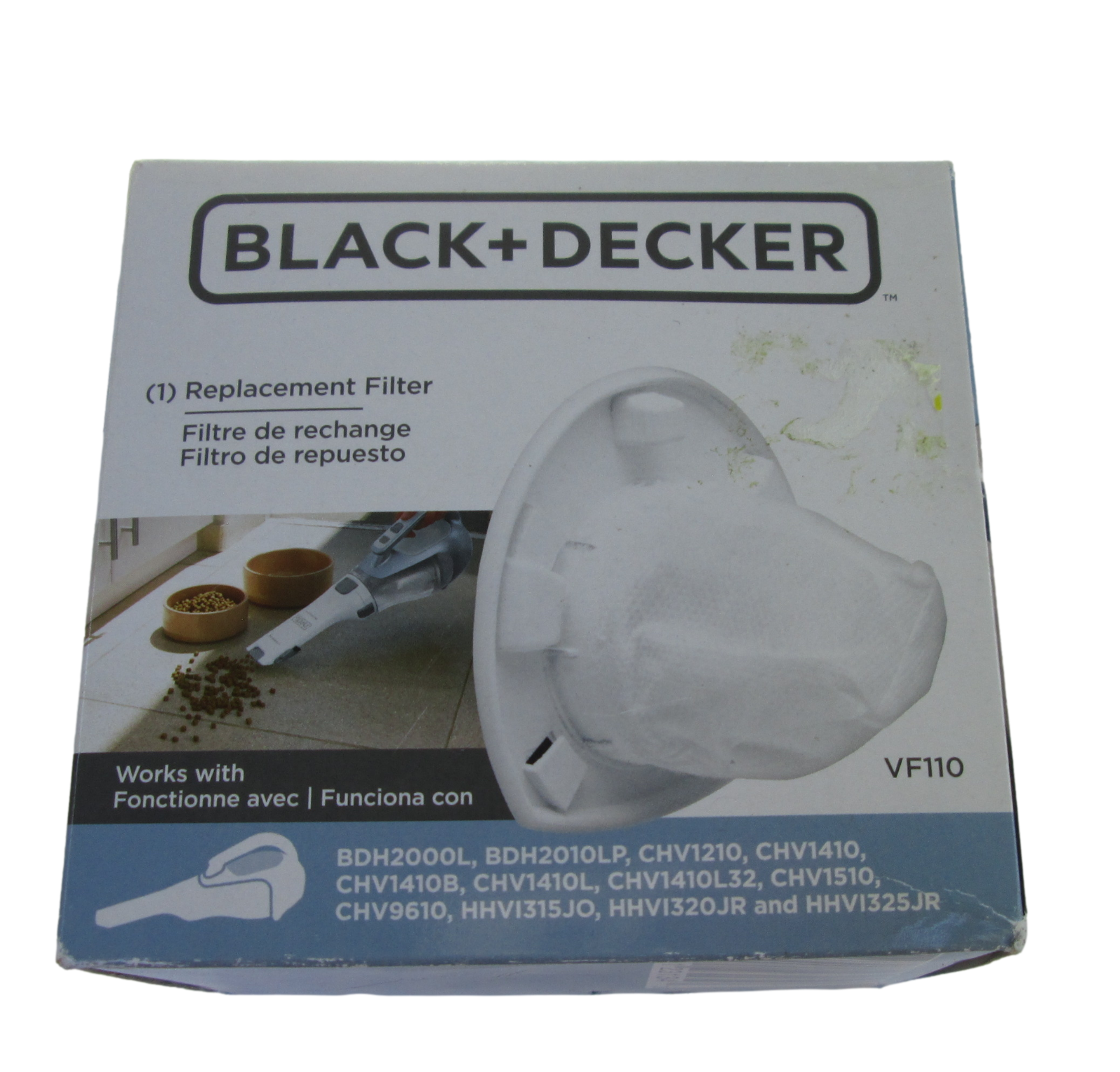 Black + Decker Vacuum Filter Replacement Dustbuster Lithium Hand Held VF110 - $9.89