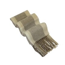 Scarf By J.Valintin Italian Luxurious 100% Wool Made In Italy #Scarf10 Beige Tan image 4