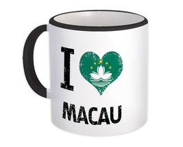 I Love Macau : Gift Mug Heart Flag Country Crest Macanese Expat - £12.63 GBP