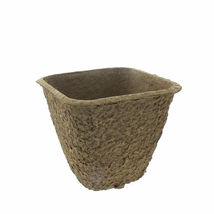 10&quot; Sq x 9&quot; Tall - 5 Pot Large Square Fiber Pots Biodegradable - £84.39 GBP
