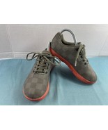 Nobull Sneakers Women 6.5M Superfabric Shoes Gray Green Orange Checkered... - $37.44