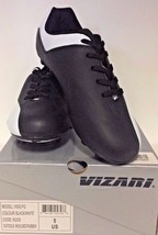 Vizari Vigo FG Soccer Shoe (Big Kid),Black/White,5 M US - $20.95