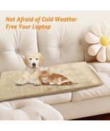 Heating Pad for Pets Heated Mat Timer Chew Resistant Cord 28 x 16 Beige ... - $52.42