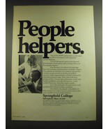 1969 Springfield College Ad - People Helpers - £14.55 GBP