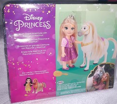 Disney Princess Petite Rapunzel 6&quot; Doll &amp; Maximus New - £15.64 GBP