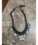 Premier Designs Pastel Perfection Necklace New With Tag Mint Green &amp; White - $27.39 CAD