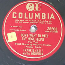 1948 Frankie Carle &amp; His Orchestra FOX TROT 78 rpm Record 10&quot; Columbia 38203 VG - £8.47 GBP