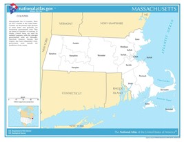 Maine State Counties Laminated Wall Map - £151.85 GBP