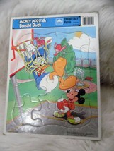 Vintage Mickey Mouse &amp; Donald Duck Tray Puzzle - $19.62