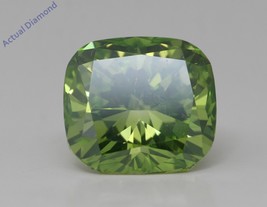 Cushion Natural Mined Loose Diamond (3.2 Ct Green VS2(Enhanced)) IGL - £5,518.70 GBP