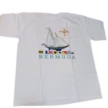 Bermuda T Shirt Vintage White XL Unisex British Virgin Islands - $11.30