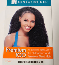 100% human hair and premium blend hair French super bulk; wavy; for brai... - $19.79+