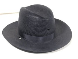 Stratton Self Forming Hat Sz 6 3/4 Straw Weave Warm Weather Patrol Cap M... - £47.30 GBP