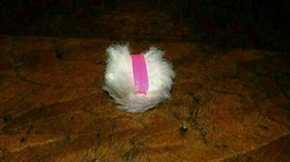 Vintage 1960s or 1970s Barbie Cotton Ball Powder Puff w/ Pink Ribbon HTF - $17.47